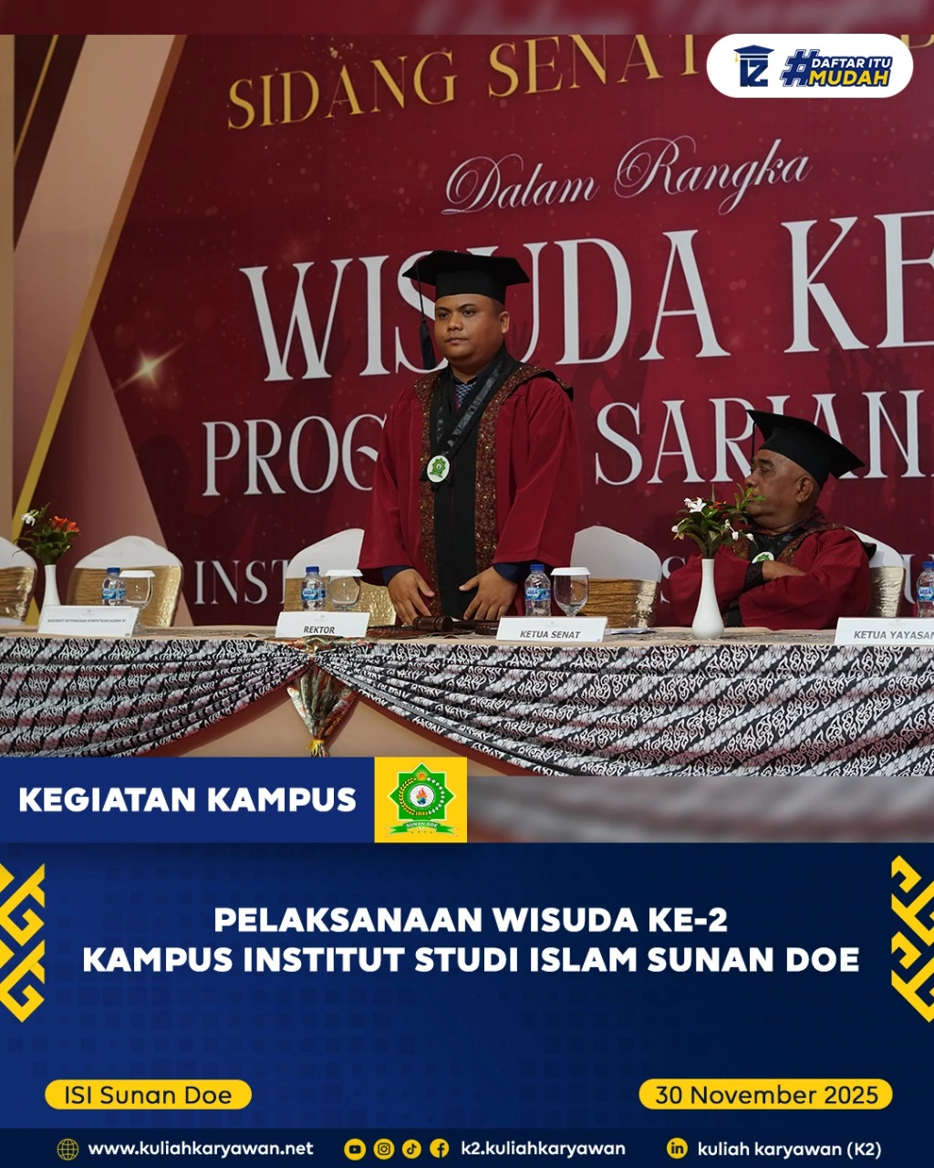 WISUDA KE 2 INSTITUT STUDI ISLAM SUNAN DOE
